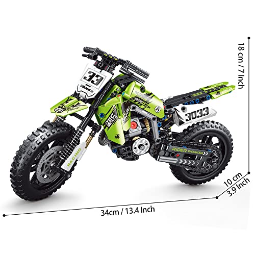 Mesiondy Motorcycle Toy Building Blocks (476 Pcs) | Realistic Mechanical Superbike Model