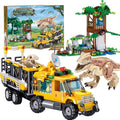 Mesiondy Jurassic Dinosaurier Bausteine Set (546 Teile) | Prähistorisches MINT-Abenteuer-Set