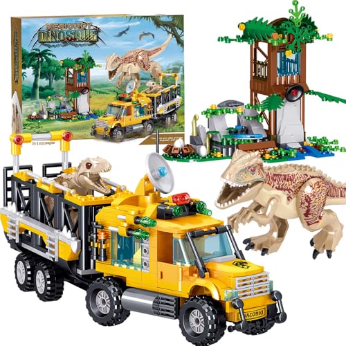 Mesiondy Jurassic Dinosaurs Building Blocks Set (546 Pcs) | Prehistoric STEM Adventure Kit