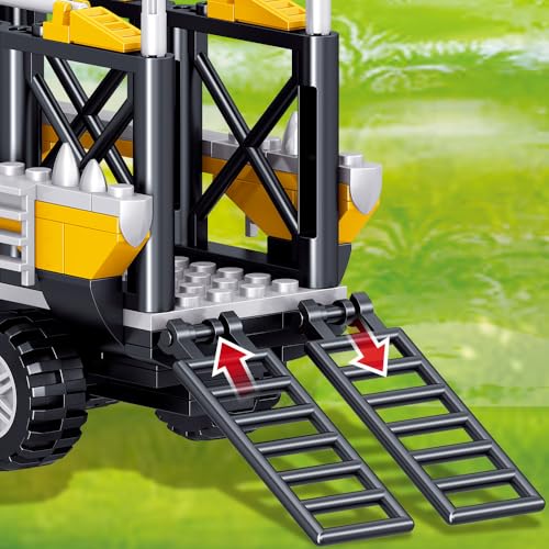 Mesiondy Jurassic Dinosaurs Building Blocks Set (546 Pcs) | Prehistoric STEM Adventure Kit