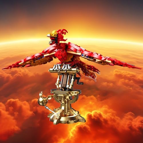 Mesiondy Phoenix Fire Building Set - 938 PCS Magic Bird Model