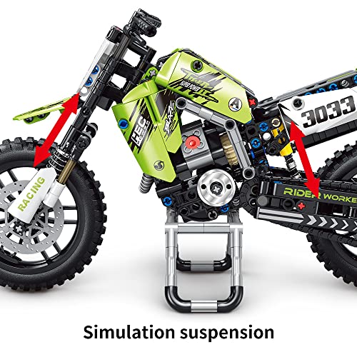 Mesiondy Motorcycle Toy Building Blocks (476 Pcs) | Realistic Mechanical Superbike Model
