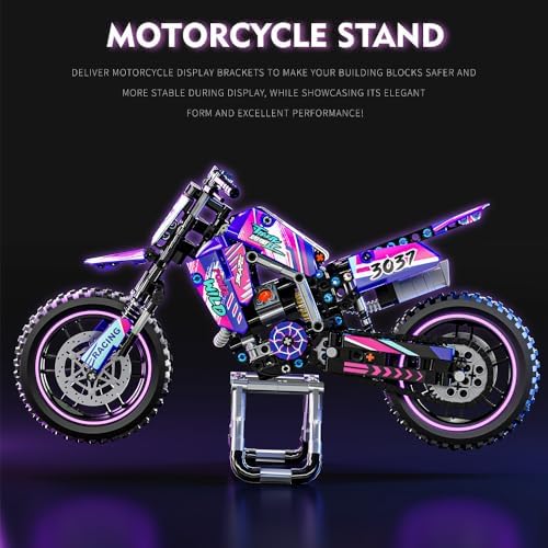 Mesiondy Motorcycle Building Block Set - 476 PCS Collectible Model