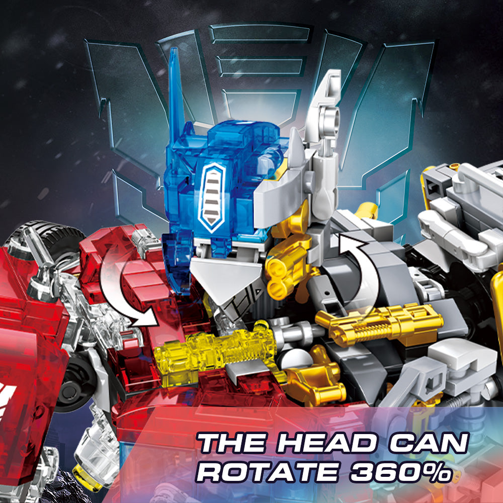 Mesiondy Classic Blue Mecha Robot – Kit de Construction de 3226 Pièces, Grande Figurine Articulée de 35 cm