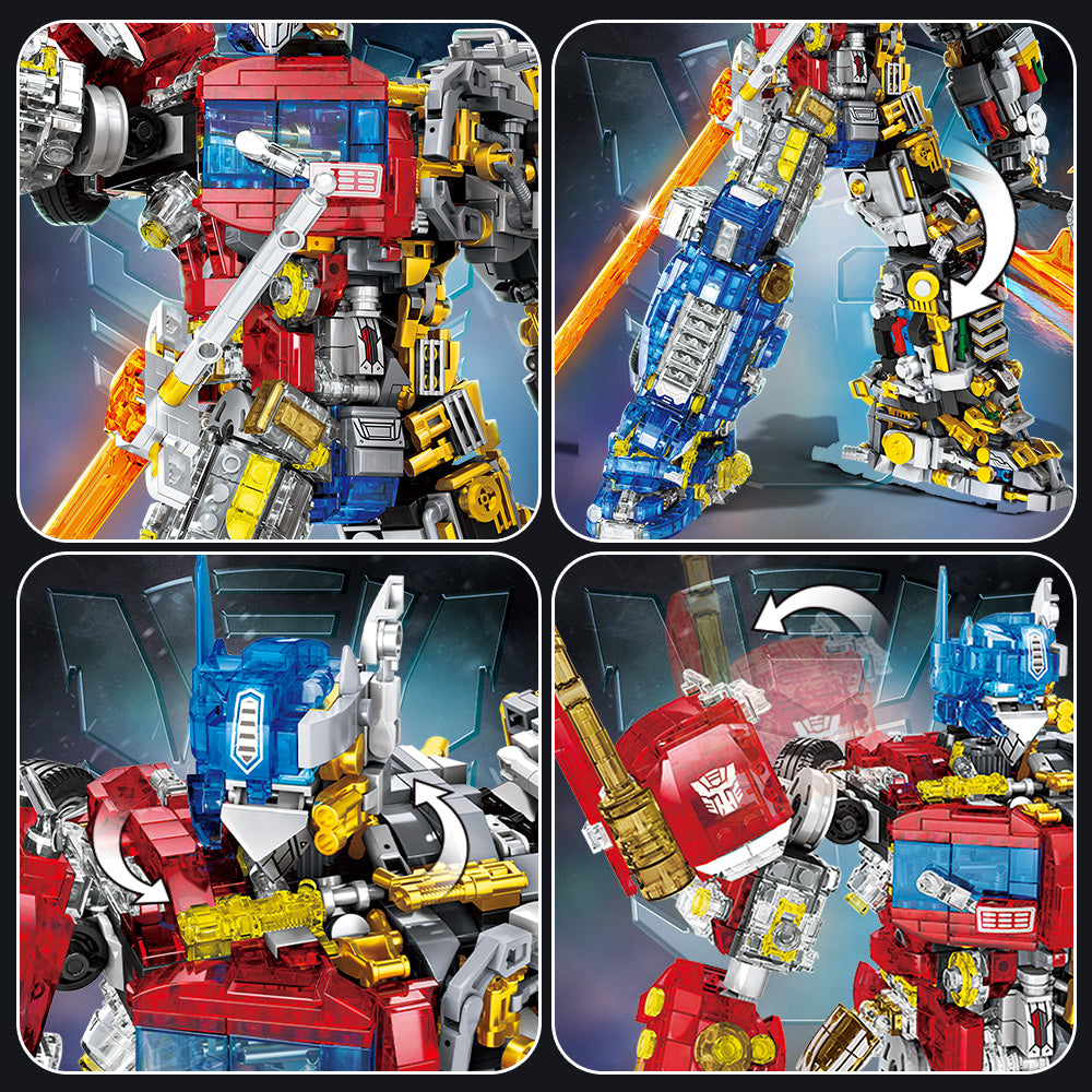 Mesiondy Classic Blue Mecha Robot – Kit de Construction de 3226 Pièces, Grande Figurine Articulée de 35 cm